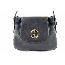 Gucci Interlocking Flap Pelle Nera