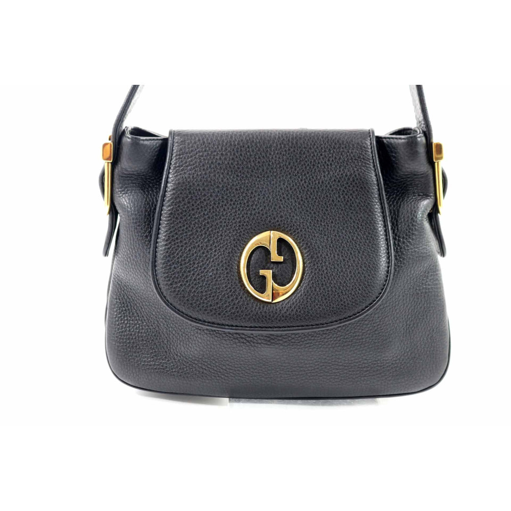 Gucci Interlocking Flap Pelle Nera