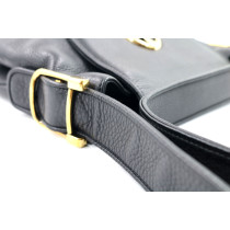 Gucci Interlocking Flap Pelle Nera