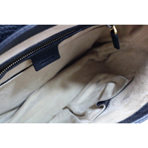 Gucci Interlocking Flap Pelle Nera