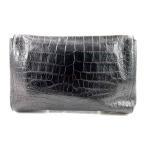 Saint Laurent Kate Reversible Pelle Stampa Cocco Nera