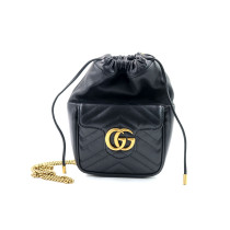 Gucci Secchiello Marmont Mini Pelle Nera