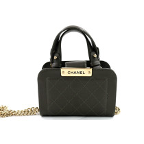 Chanel Label Click Mini Pelle Tortora