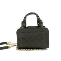 Chanel Label Click Mini Pelle Tortora