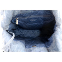 Chanel 22 Media Denim Blu