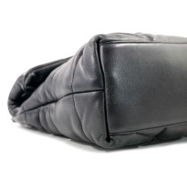 Saint Laurent Puffer Media Pelle Nera