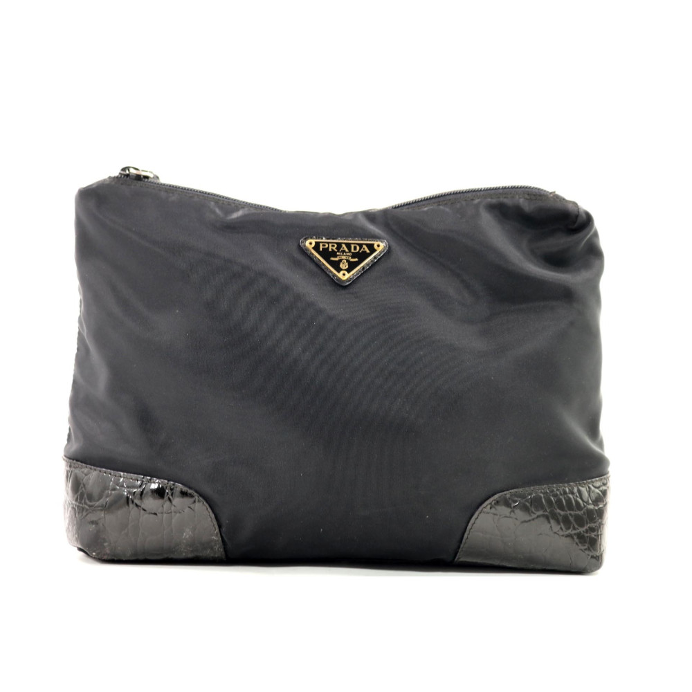 Prada Pochette Trousse Nylon Nero