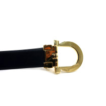 Ferragamo Cintura Pelle Blu