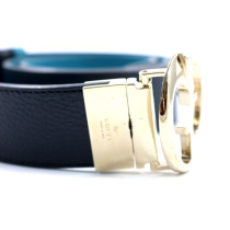 Gucci Cintura Britt Reverse Pelle Nera e Tiffany