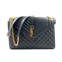 Saint Laurent Envelope Pelle Nera