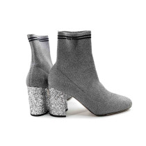Miu Miu Tronchetto Lurex Grigio
