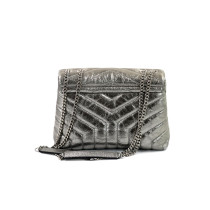 Saint Laurent Lou Lou Pelle Argento