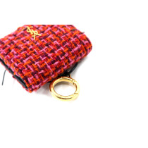 Saint Laurent Porta Airpods Tweed Rosa