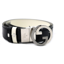 Gucci Cintura Reversibile Pelle Bianca e Nera