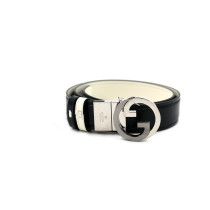 Gucci Cintura Reversibile Pelle Bianca e Nera
