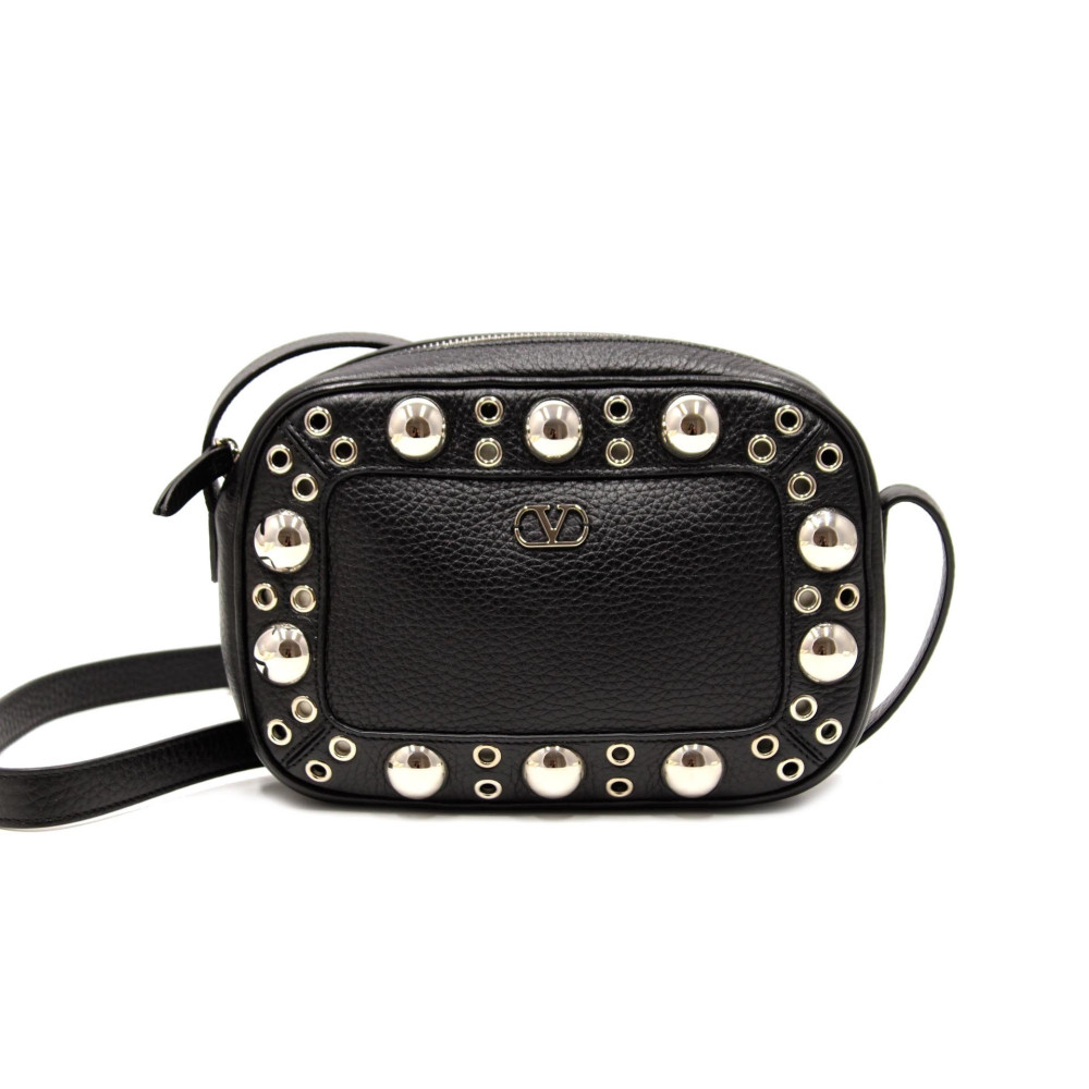 Valentino Nellcote Camera Bag Pelle Nera