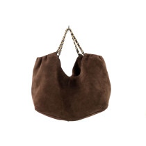 Chanel Hobo Pelle Scamosciata Marrone