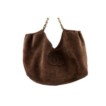 Chanel Hobo Pelle Scamosciata Marrone