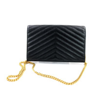 Saint Laurent Cassandre Pelle Nera