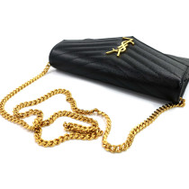 Saint Laurent Cassandre Pelle Nera