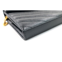 Saint Laurent Cassandre Pelle Nera