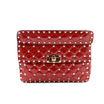 Valentino Spike Vernis Rossa