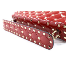 Valentino Spike Vernis Rossa