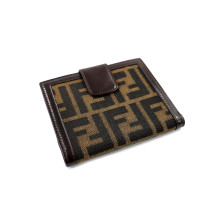 Fendi Portafoglio Zucca Marrone
