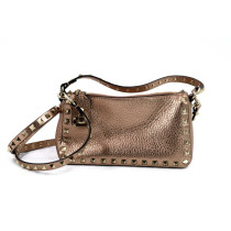 Valentino Rockstud Pochette Pelle Bronzo