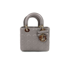 Dior Lady Dior Pelle d'Agnello Tortora