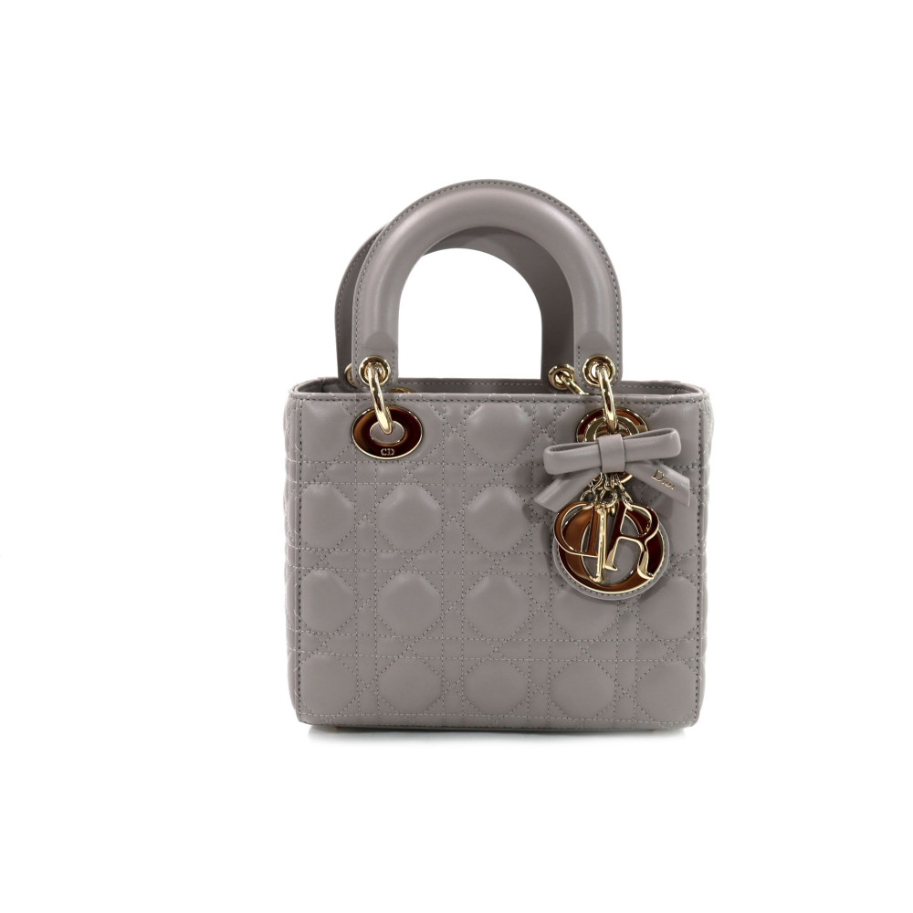 Dior Lady Dior Pelle d'Agnello Tortora