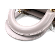 Dior Lady Dior Pelle d'Agnello Tortora