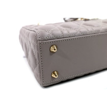 Dior Lady Dior Pelle d'Agnello Tortora