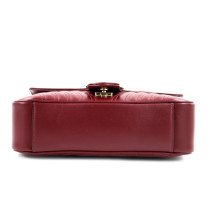 Gucci Marmont Media Pelle Rosso Ancora