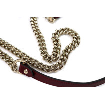 Gucci Marmont Media Pelle Rosso Ancora