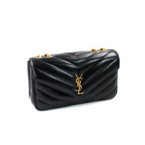 copy of Saint Laurent Lou Lou Media Pelle d'Agnello Nera