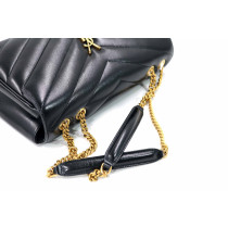 copy of Saint Laurent Lou Lou Media Pelle d'Agnello Nera