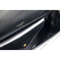 copy of Saint Laurent Lou Lou Media Pelle d'Agnello Nera