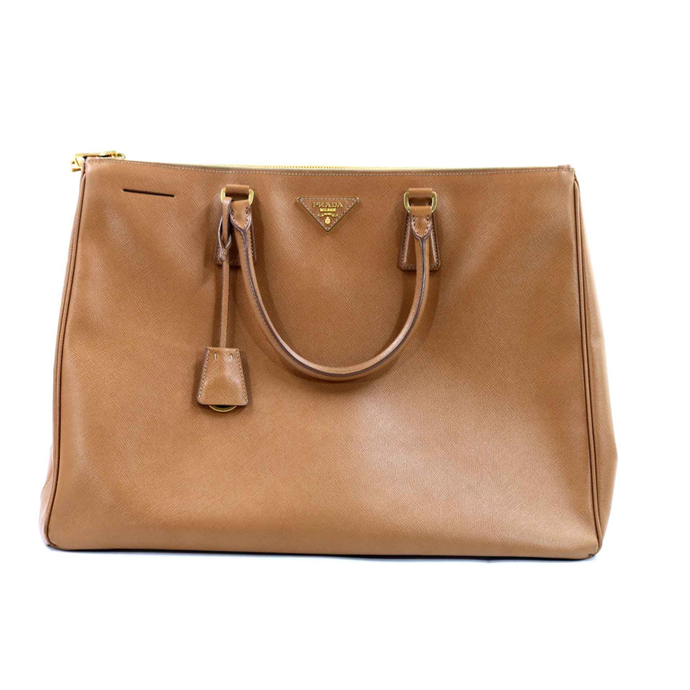 Prada Galleria Large Pelle Saffiano Cognac