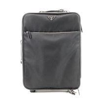 Prada Trolley da Cabina Tela Vela Nera