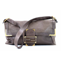 Fendi Baguette XL Pelle Marrone