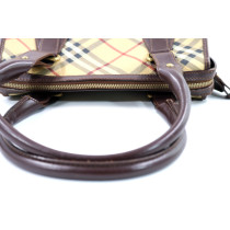 Burberry Bauletto Boston Tartan Check Beige