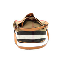 Burberry Shopping Tessuto Tartan Marrone