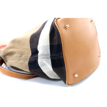 Burberry Shopping Tessuto Tartan Marrone