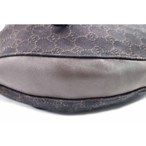 Gucci Hobo Tela e Pelle Marrone