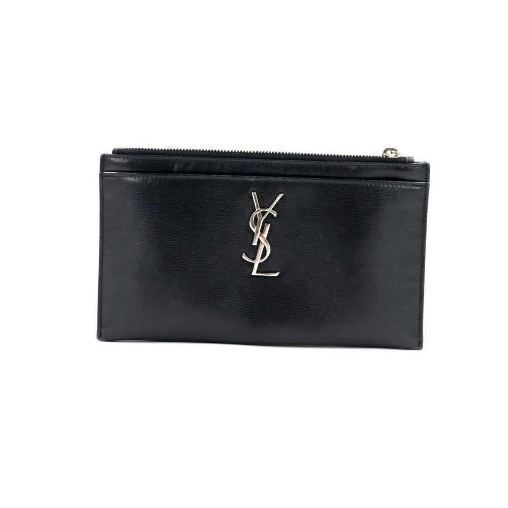 Saint Laurent Pochette Pelle Nera