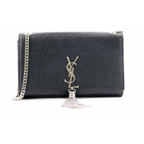 Saint Laurent Kate Tassel Pelle Nera