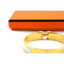 Hermès Bracciale Click H Metallo Bianco