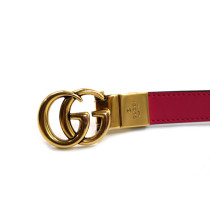 Gucci Cintura Marmont Reversibile Pelle Rosa e Fucsia