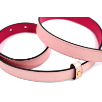 Gucci Cintura Marmont Reversibile Pelle Rosa e Fucsia